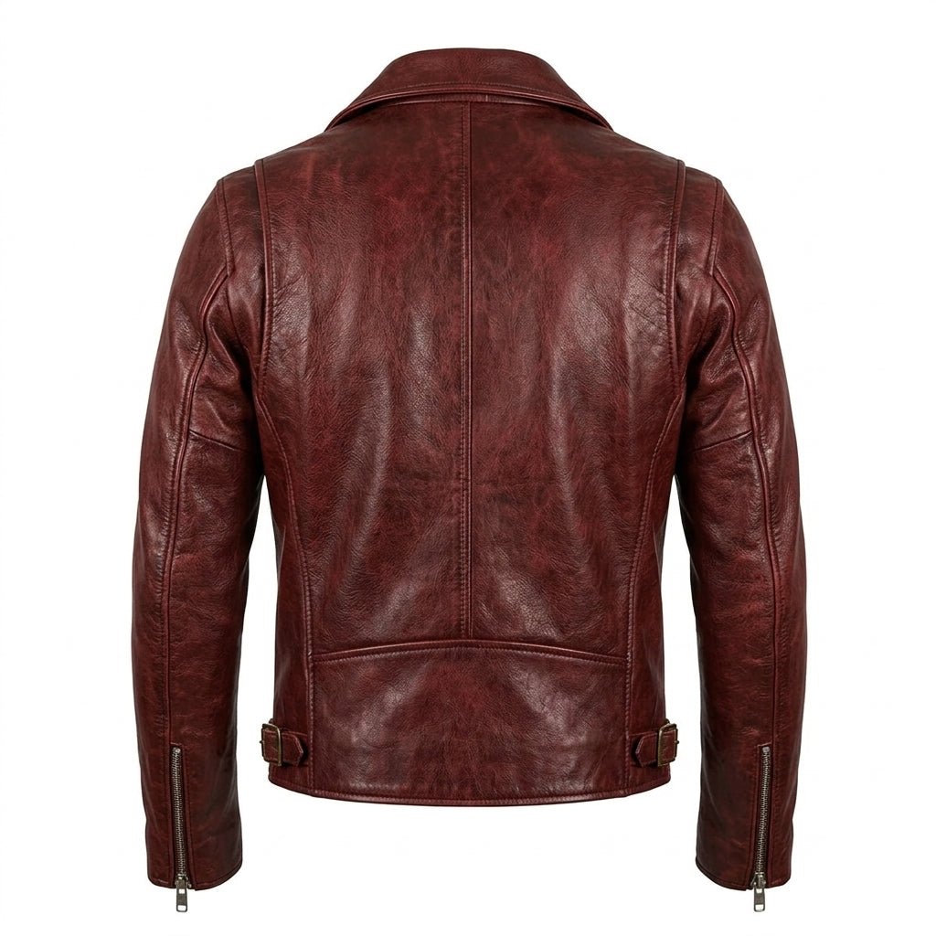 Roman Red Leather Jacket - Leather Jacket for Men Red - Timber AND Hide