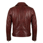 Roman Red Leather Jacket - Leather Jacket for Men Red - Timber AND Hide