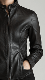 Sienna Leather Black Jacket – Women’s Real Leather Jacket - Timber AND Hide