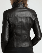 Sienna Leather Black Jacket – Women’s Real Leather Jacket - Timber AND Hide