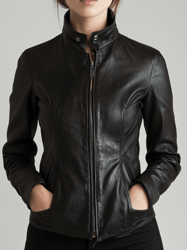 Sienna Leather Black Jacket – Women’s Real Leather Jacket - Timber AND Hide