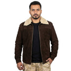 Stylish Brown Suede soft leather jacket - Timber AND Hide