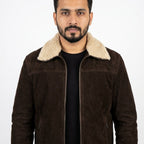 Stylish Brown Suede soft leather jacket - Timber AND Hide