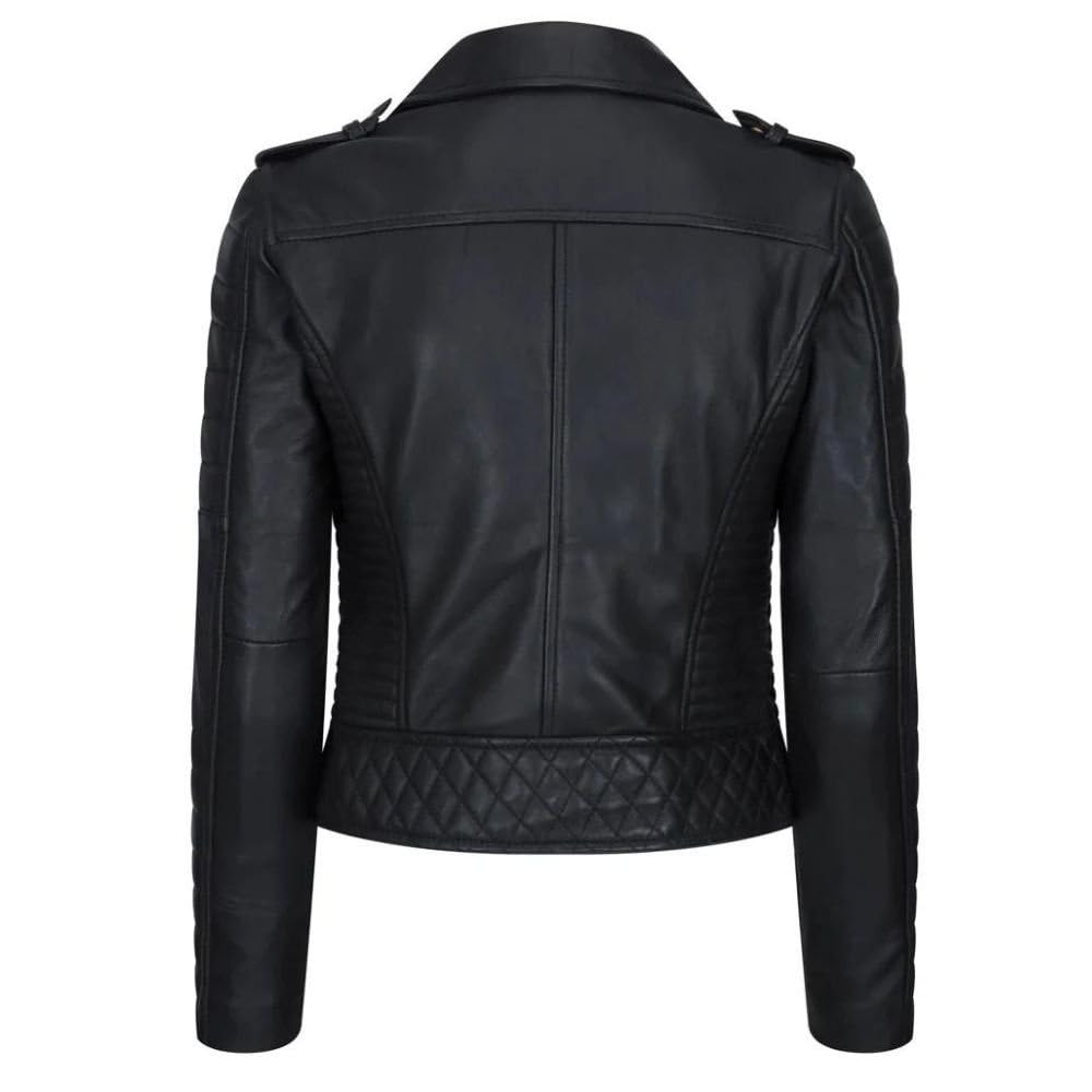 Stylish Women's Biker Jacket - Timber AND Hide