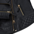 Stylish Women's Biker Jacket - Timber AND Hide