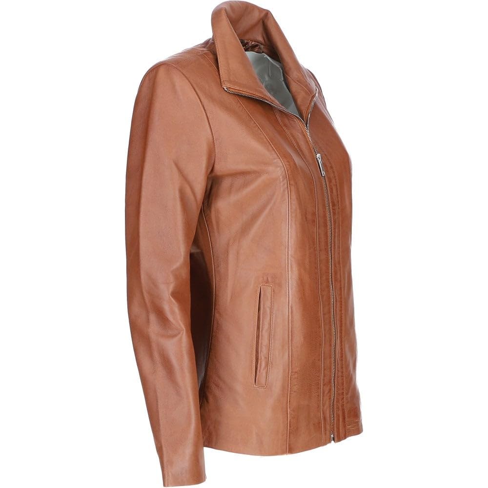 Stylish Women's Leather Jacket - Timber AND Hide