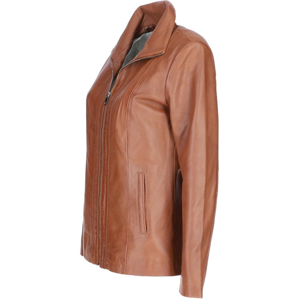 Stylish Women's Leather Jacket - Timber AND Hide
