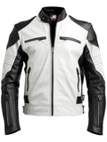 White Faux Leather Jacket