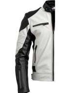 White Faux Leather Jacket