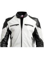 White Faux Leather Jacket