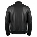 Women Bomber Leather Jacket- Black Leather Jacket for Women - Timber AND Hide