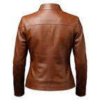 Women Brown Designer Leather Jacket - Timber AND Hide