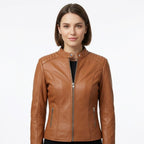 Women Leather Jacket – Brown Jacket for Women - Timber AND Hide