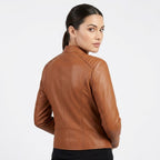Women Leather Jacket – Brown Jacket for Women - Timber AND Hide