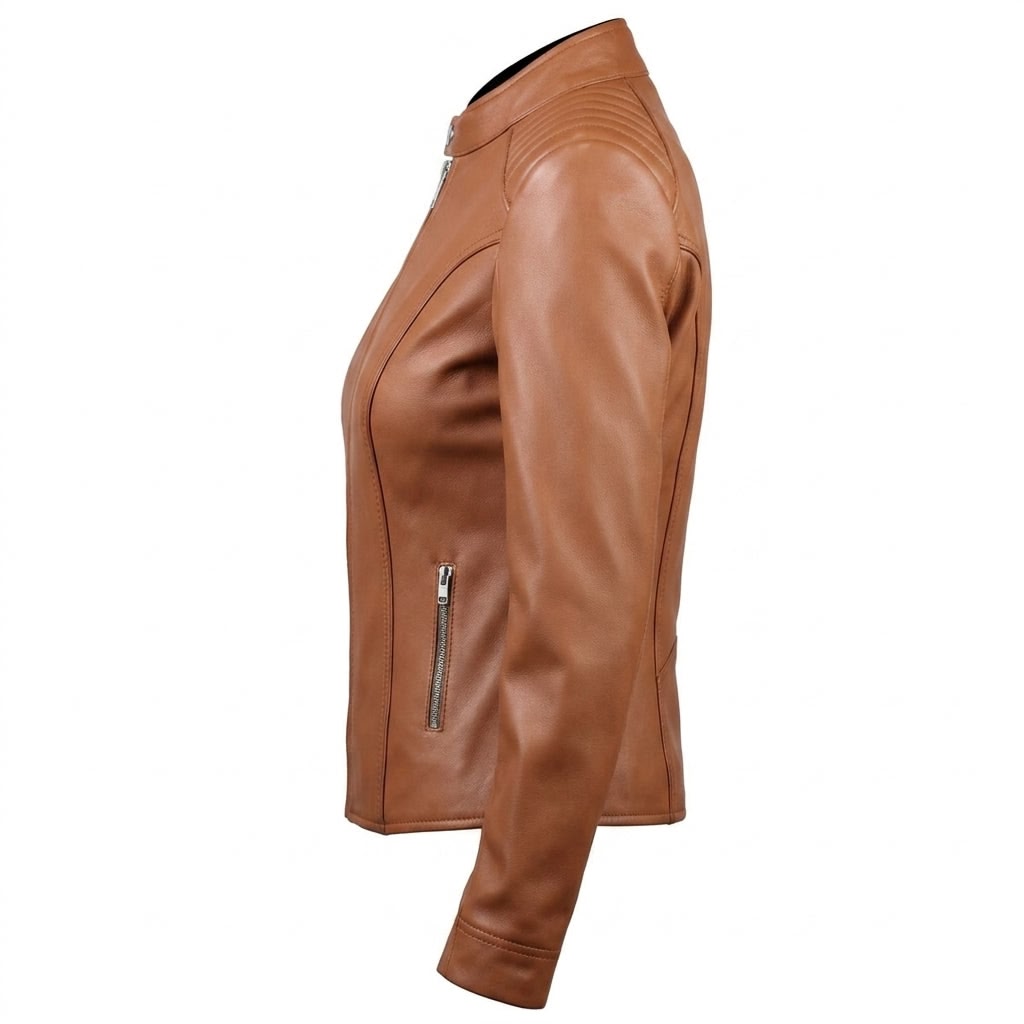 Women Leather Jacket – Brown Jacket for Women - Timber AND Hide