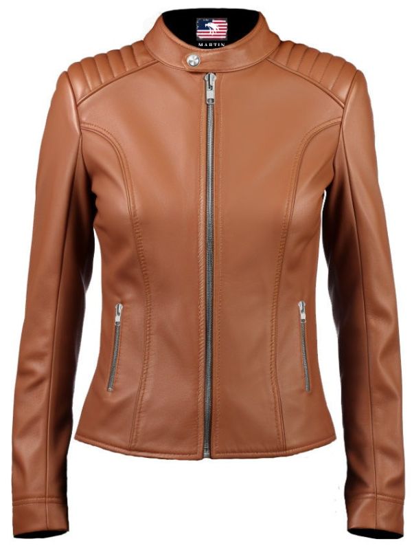 Women Leather Jacket – Brown Jacket for Women