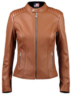 Women Leather Jacket – Brown Jacket for Women