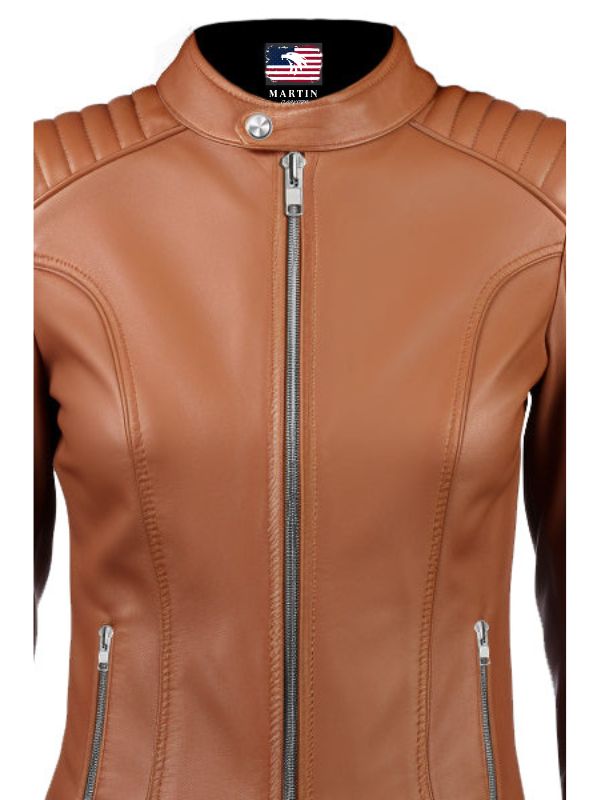 Women Leather Jacket – Brown Jacket for Women