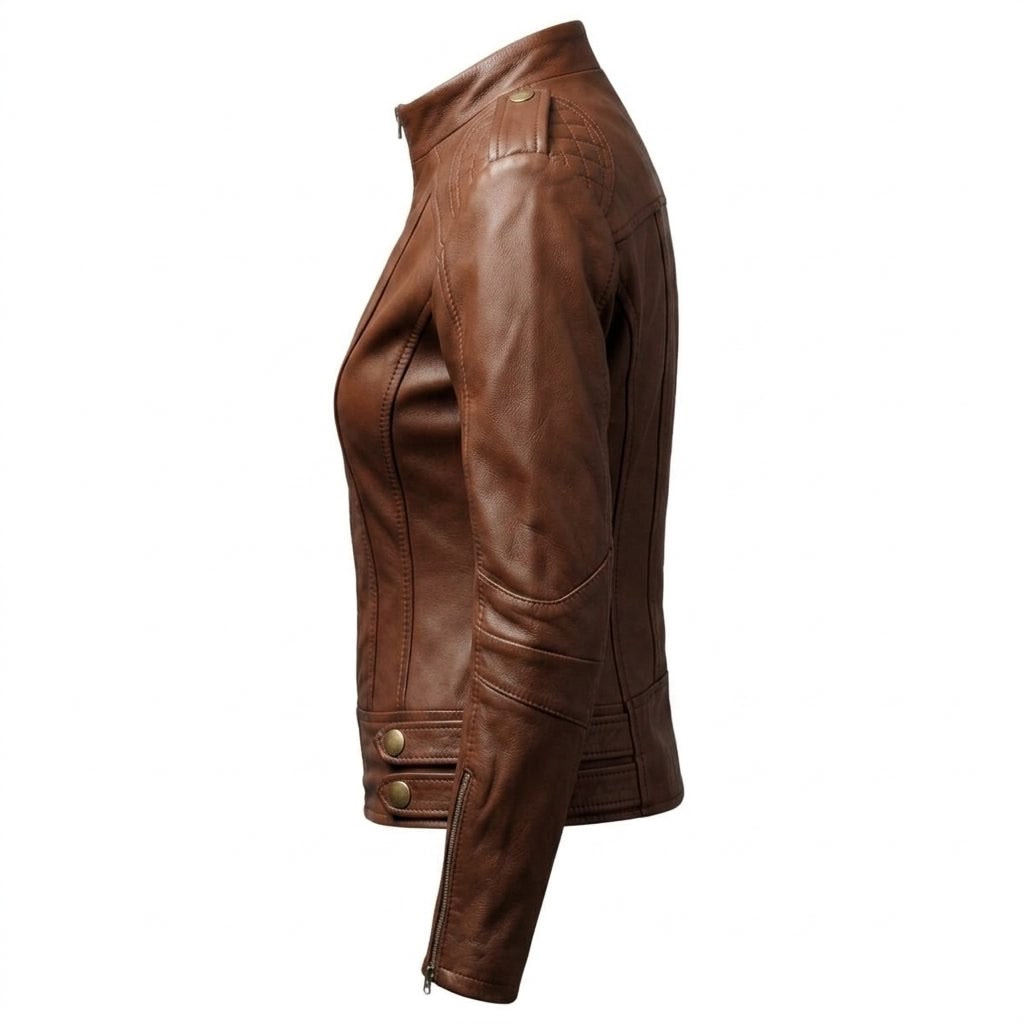 Women Real Leather Brown Style Leather Jacket - Timber AND Hide