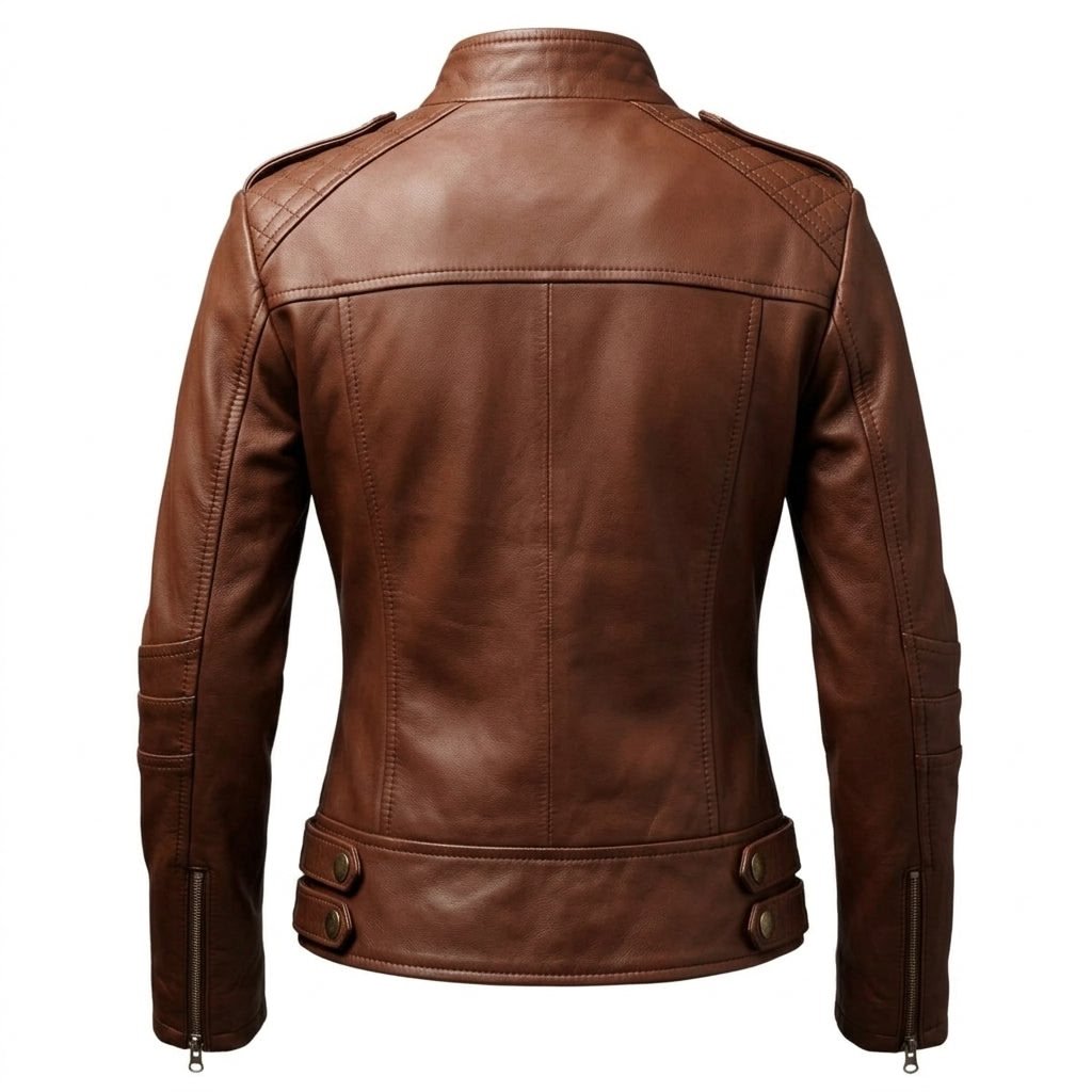 Women Real Leather Brown Style Leather Jacket - Timber AND Hide