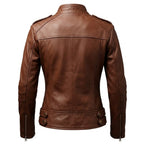 Women Real Leather Brown Style Leather Jacket - Timber AND Hide