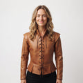 Women's Genuine Leather Doublet | Lace-Up Renaissance Corset Jacket, Fantasy LARP Armor - Timber AND Hide