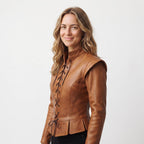 Women's Genuine Leather Doublet | Lace-Up Renaissance Corset Jacket, Fantasy LARP Armor - Timber AND Hide
