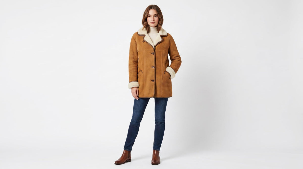 Women's Sheepskin Coat - Timber AND Hide