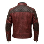 Yusef Red Leather Jacket - Leather Jacket for Men Red - Timber AND Hide